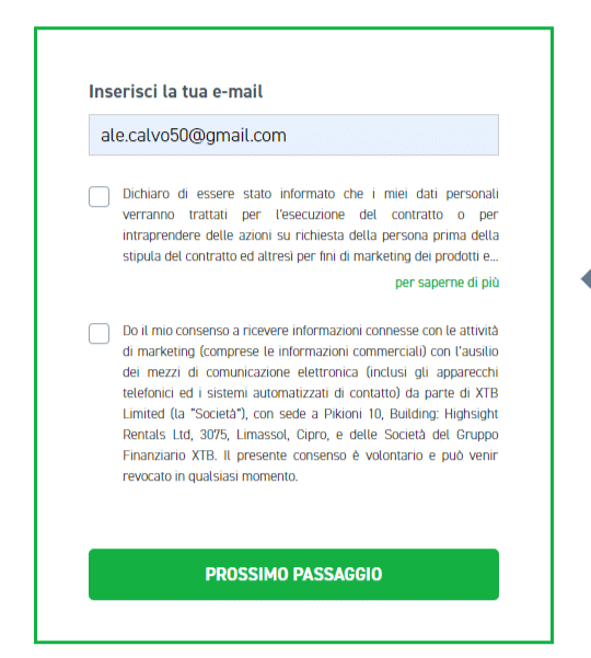 conto demo xtb