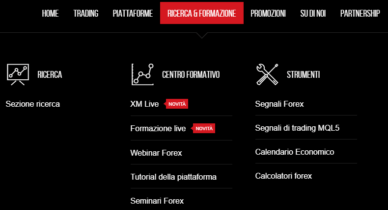 ricerca e formazione xm