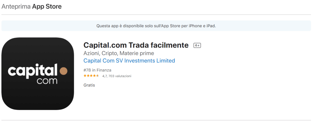 Opinioni app play store capital.comm