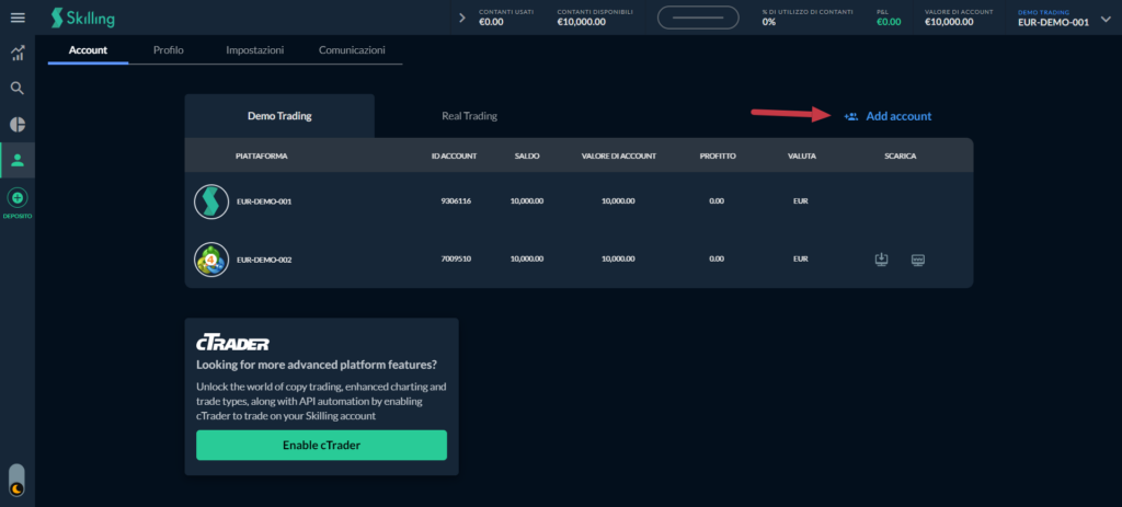 come aprire un conto MetaTrader su Skilling